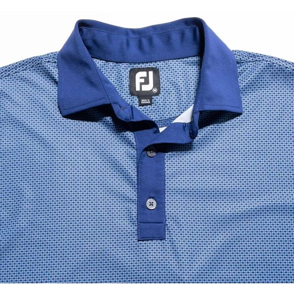 FootJoy Shirts Footjoy Golf Shirt Mens Medium Blue Check Wicking